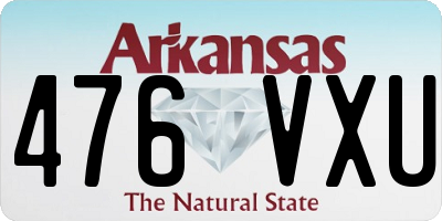 AR license plate 476VXU
