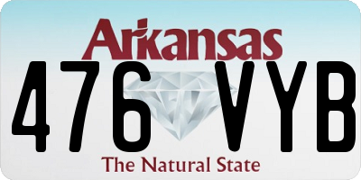 AR license plate 476VYB