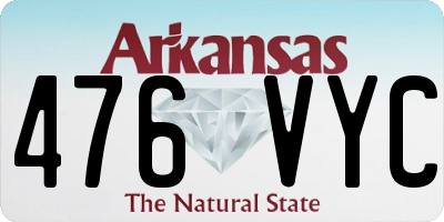AR license plate 476VYC