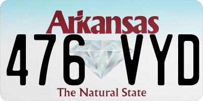AR license plate 476VYD