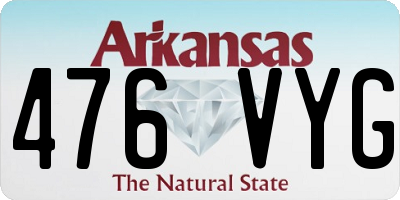 AR license plate 476VYG