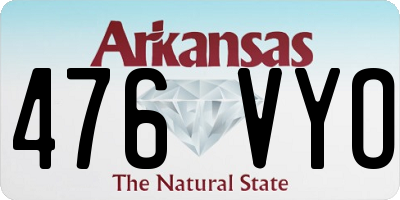AR license plate 476VYO