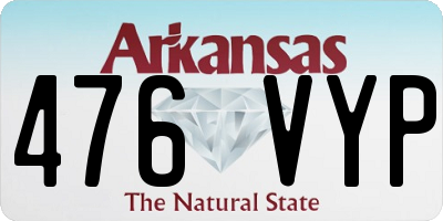 AR license plate 476VYP