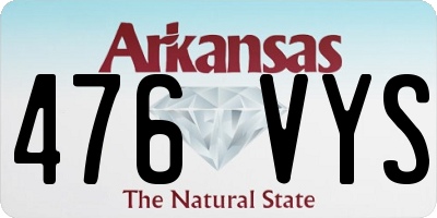 AR license plate 476VYS