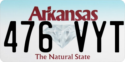 AR license plate 476VYT