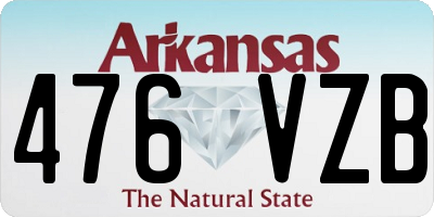 AR license plate 476VZB