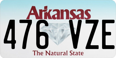 AR license plate 476VZE