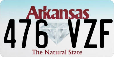 AR license plate 476VZF