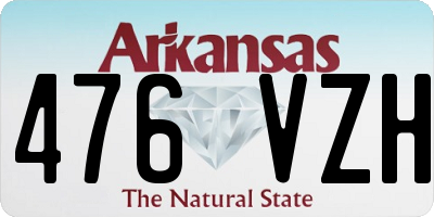 AR license plate 476VZH