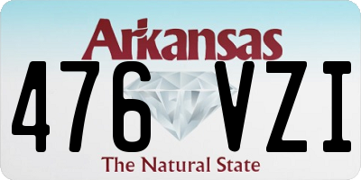AR license plate 476VZI
