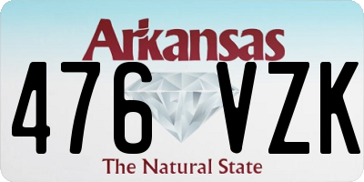 AR license plate 476VZK