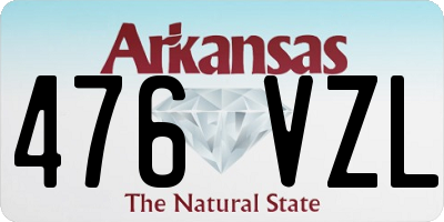 AR license plate 476VZL