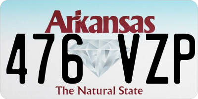AR license plate 476VZP