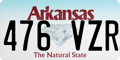 AR license plate 476VZR