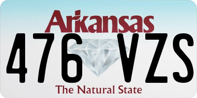 AR license plate 476VZS