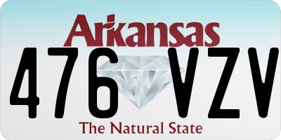AR license plate 476VZV