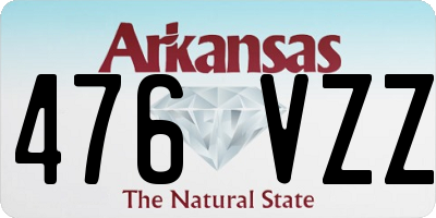 AR license plate 476VZZ