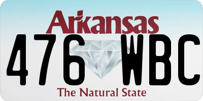 AR license plate 476WBC