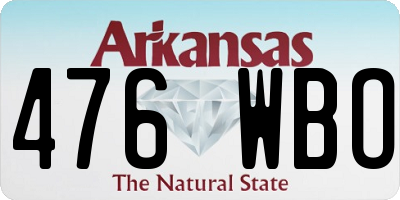 AR license plate 476WBO