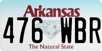 AR license plate 476WBR