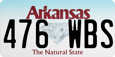 AR license plate 476WBS