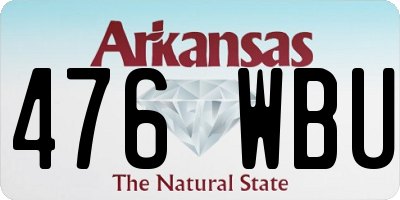 AR license plate 476WBU