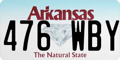 AR license plate 476WBY