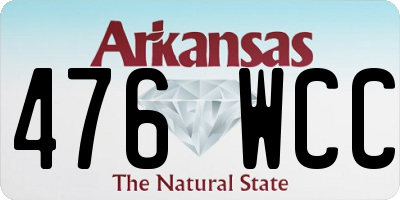 AR license plate 476WCC