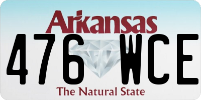 AR license plate 476WCE