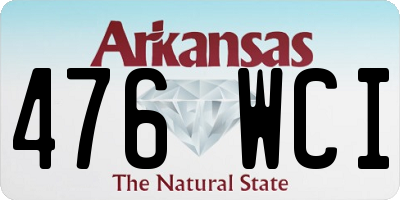 AR license plate 476WCI