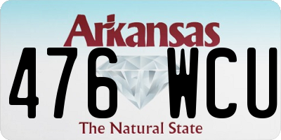 AR license plate 476WCU