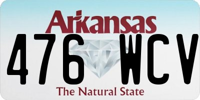 AR license plate 476WCV