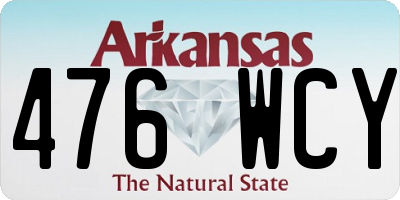 AR license plate 476WCY