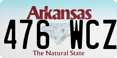 AR license plate 476WCZ