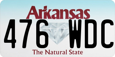 AR license plate 476WDC