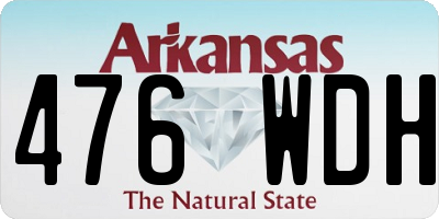 AR license plate 476WDH