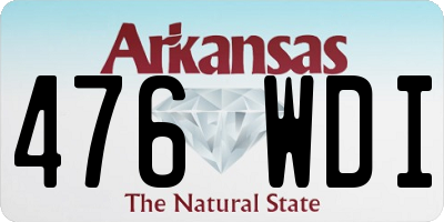 AR license plate 476WDI