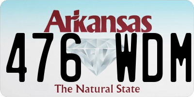 AR license plate 476WDM