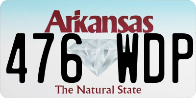 AR license plate 476WDP
