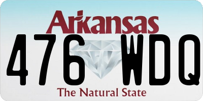 AR license plate 476WDQ