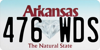 AR license plate 476WDS