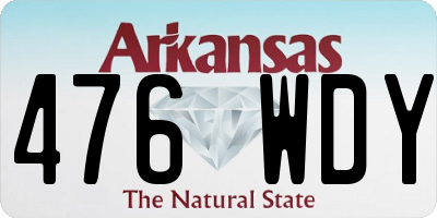 AR license plate 476WDY