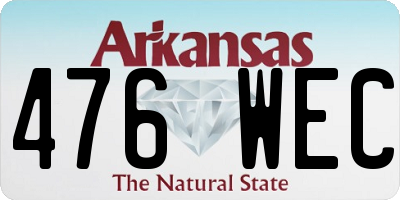 AR license plate 476WEC
