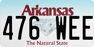 AR license plate 476WEE