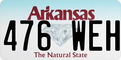 AR license plate 476WEH