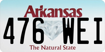 AR license plate 476WEI