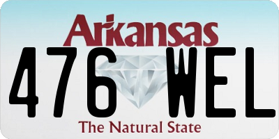 AR license plate 476WEL