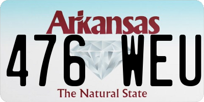 AR license plate 476WEU