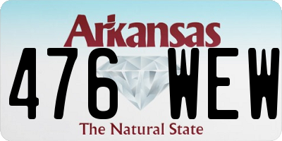 AR license plate 476WEW