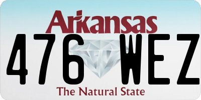AR license plate 476WEZ